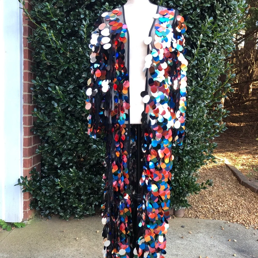 Sequin Show stopping Duster WITH POCKETS! - Picture 14 of 16